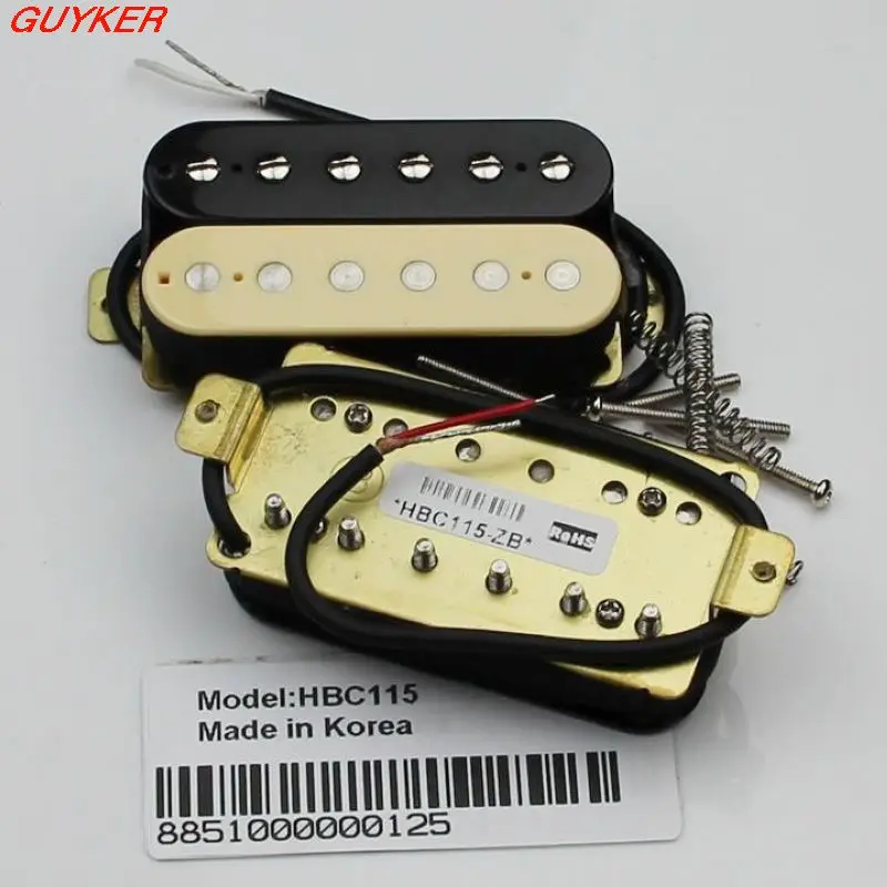 Set of zebra/Black Artec Maching Humbucker guitar pickups-HBC115