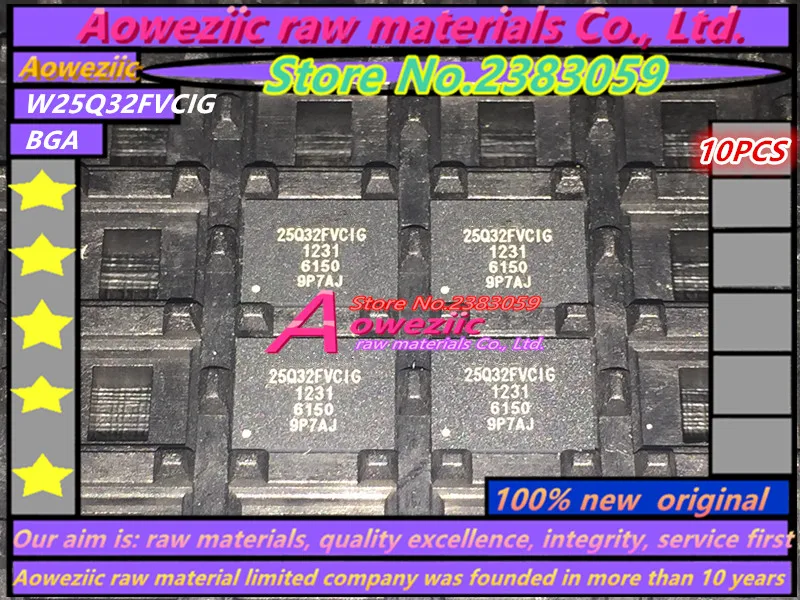100% ใหม่ Original W25Q32FVCIG BGA 25Q32FVCIG