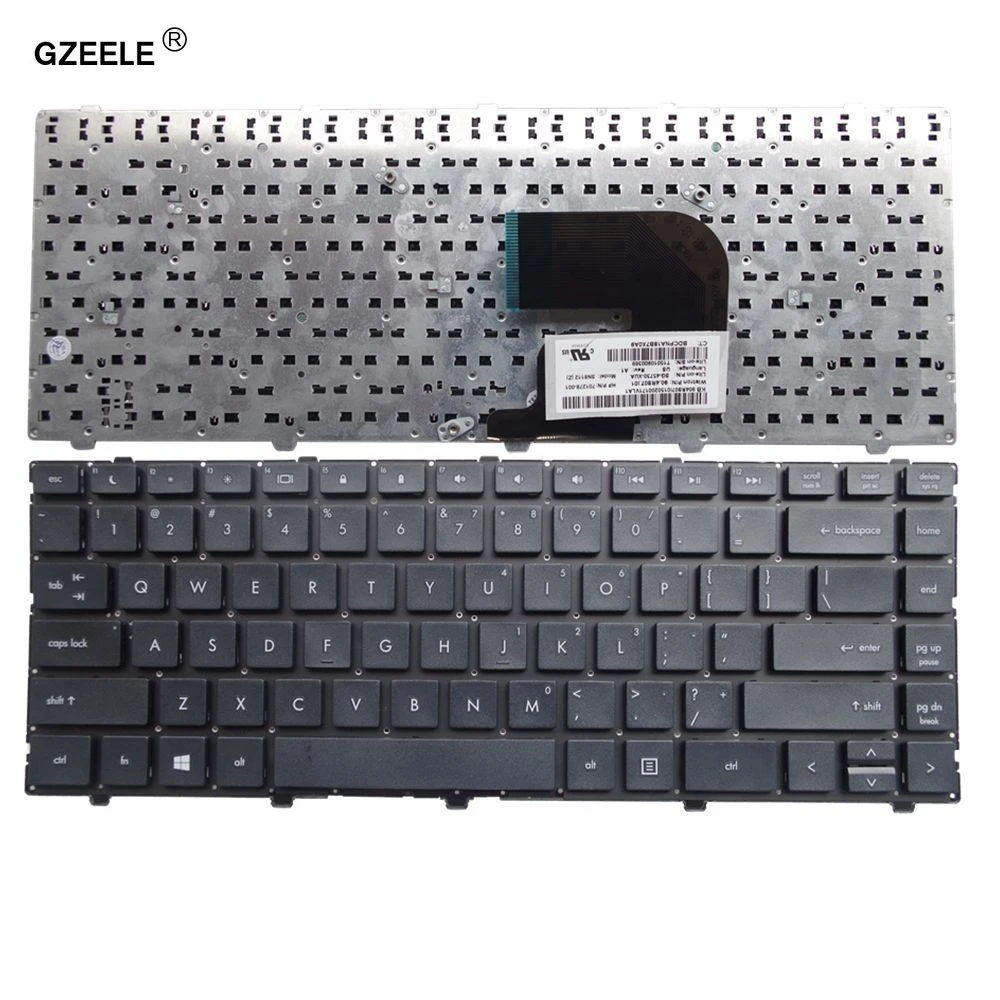 

GZEELE US Black New English keyboard FOR HP for ProBook 4340s 4341s 4345s 4346s Laptop Keyboard US black without Frame notebook