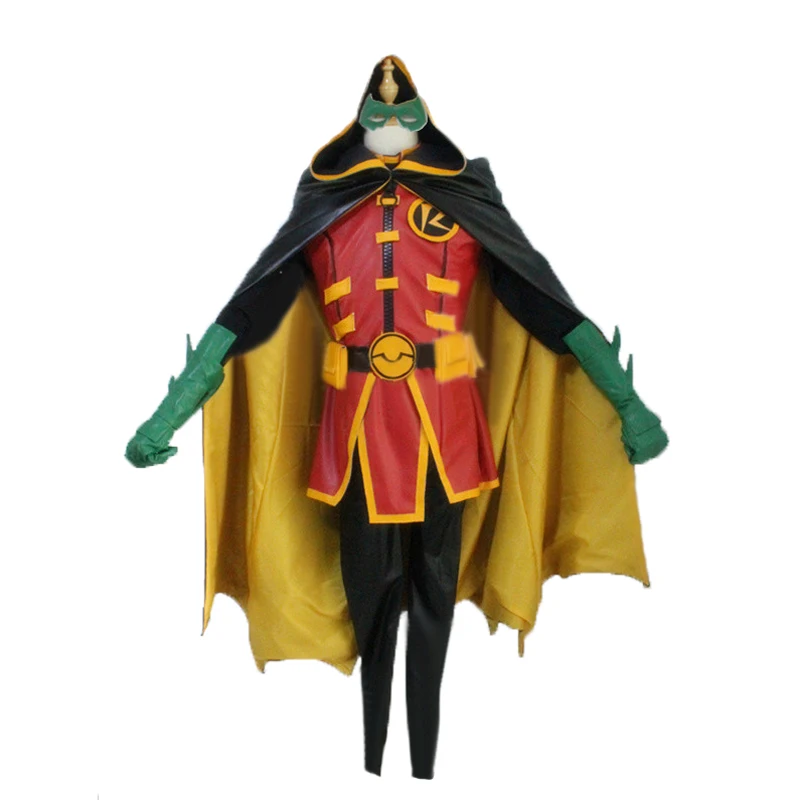 

Red Robin Tim Drake Damian Timmy Halloween Uniform Cosplay Costume Custom Made Any Size 001