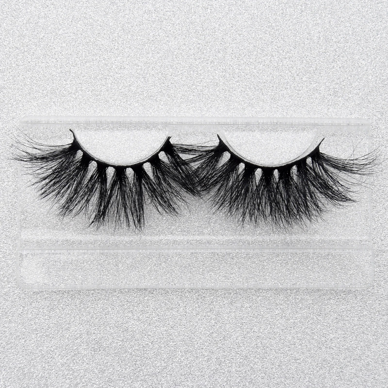 Visofree 25 มม.3D Mink Eyelash Real Mink Handmade Crossing Lashes Strip หนา Lash ขนตาปลอม E83