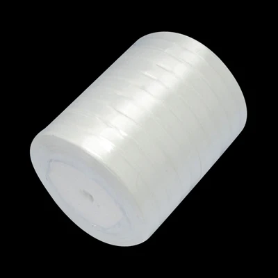 Satin Ribbon, Milk White, 25yards/roll, 10rolls/group, 250yards/group