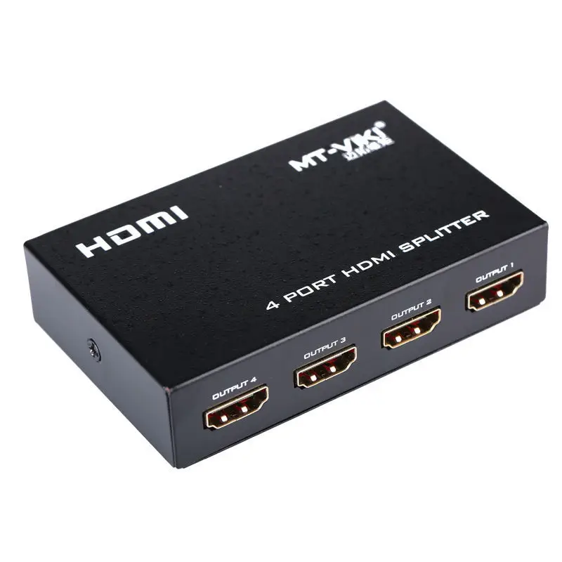 4 Port HDMI Splitter 1x4 HD Distributor 1080P FHD 3D 1 Input 4 Output 5V 2A Power Supply MAITUO MT-VIKI SP104M