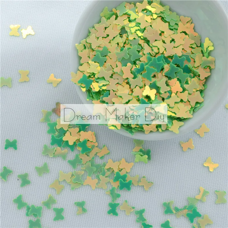 25g(1000pc) 5*6mm Flat Brilliant Butterfly shape Loose Sequins Paillettes Sewing Wedding Craft Children DIY Accessories