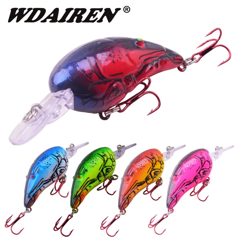 

1Pcs 45mm 3.5g Crankbait Fishing Lure Artificial Hard Crank Bait Bass Fishing Wobblers Japan Topwater Minnow Fish Lures PR-551