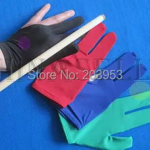 elasticity snooker pool billiards cue gloves billiard three finger glove 8 balls 9balls gloves