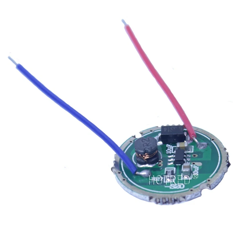 10PCS 3W LED driver 16mm/20mm DC3.7V 1 Mode LED Flashlight Driver for 3W XPE XRE-Q5/XPE XP-E /XBD XB-D all kind of 3W LED Light