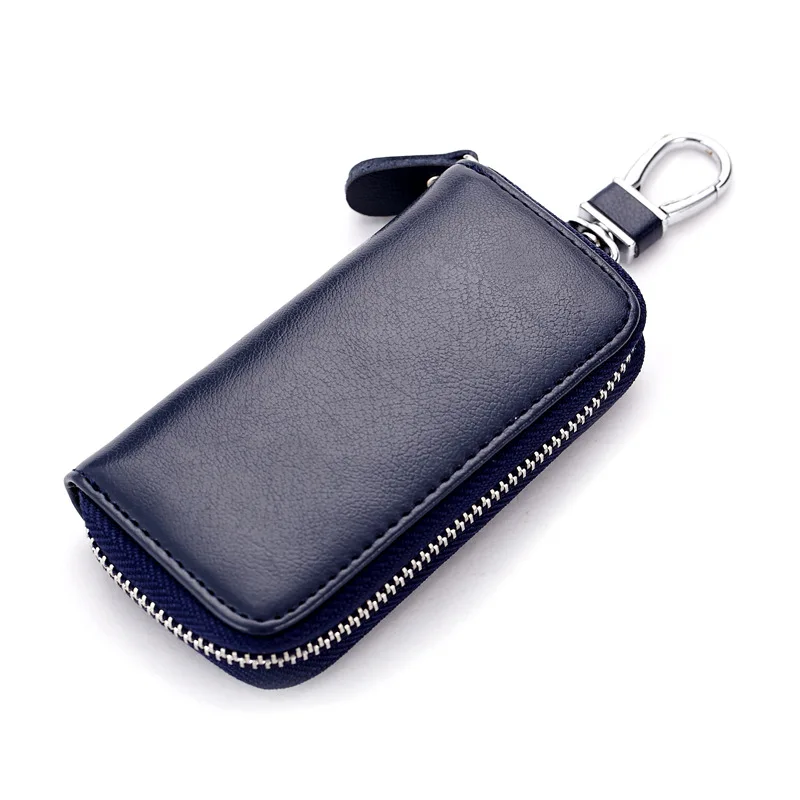 2019 Best Selling Men\'s Genuine Cow Leather Purse Car Key Wallets Case Fashion Women Housekeeper Holders Pouch Wholesale