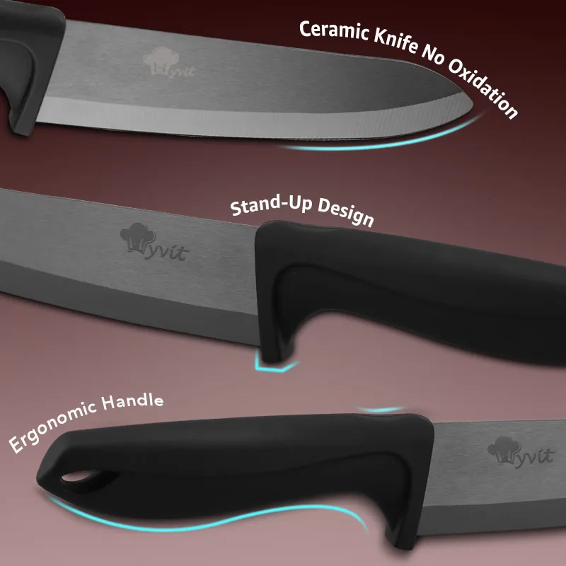 Ceramic knife 3 /4 /5 /6 Inch Ceramic Knife Black Blade Ergonomic Handle Kitchen Fruit Paring Gift Knife Japanese Sashimi