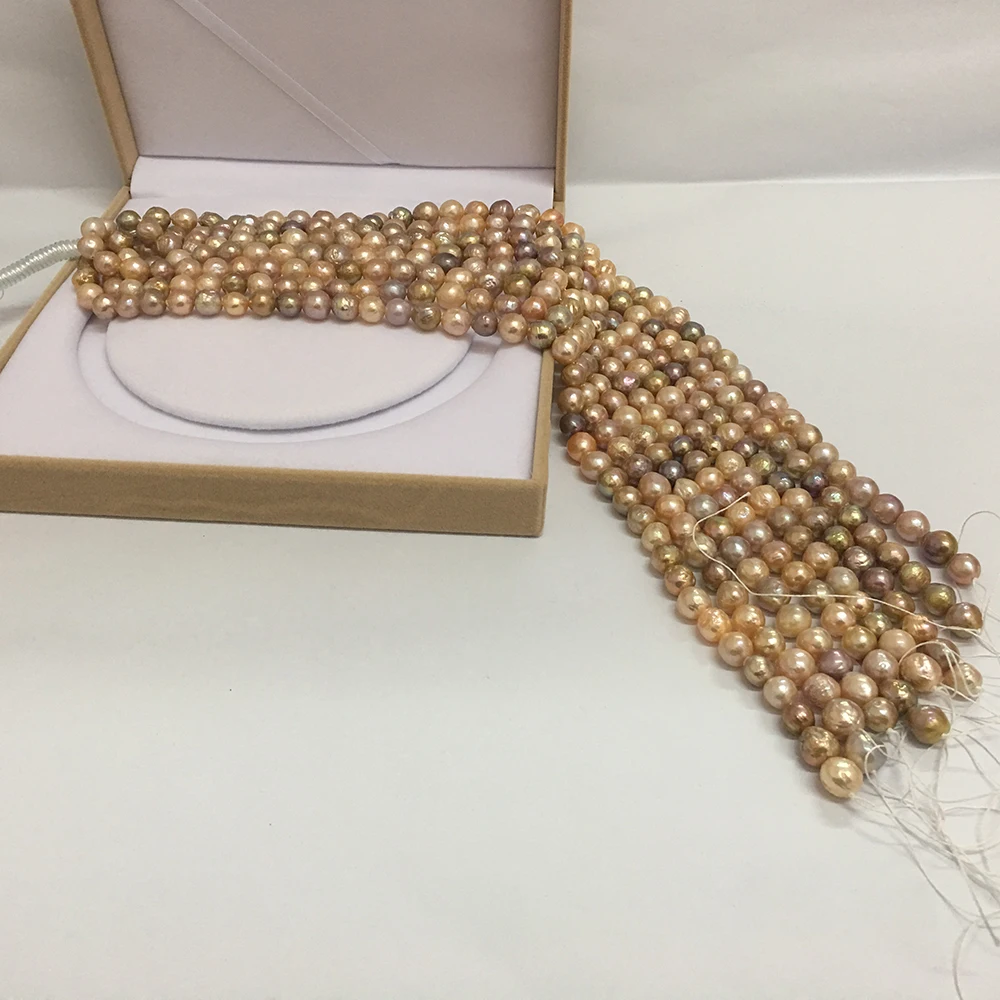 pearl beads,9-11 mm 100% Real freshwater loose pearl ,near round kasumi baroque shape-high luster-AA pearls-nature color pearl