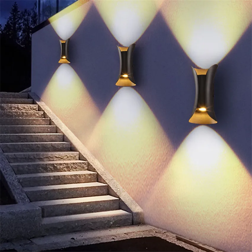 Vodotěsný LED zeď lampa pro halové a outdoorové, dekorační osvětlení pro ložnice, verandě, sad světel, zeď lamp, 