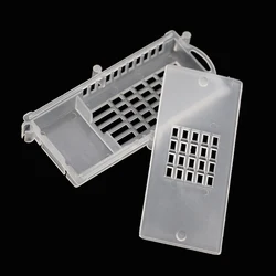 200 Pcs Queen Bee Capture Transport Cages Beekeeping Equipment Queen House Beehive White Transparent Bee Cage Beekeeping Tools