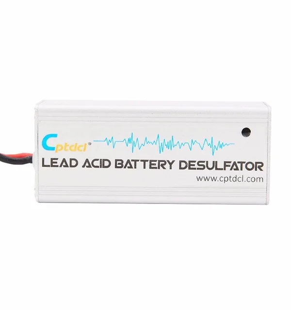 New Silver 12 Volts Lead Acid Battery Desulfator Battery Maintainer for Cars, Motorcycles, ATV, Boat, RV