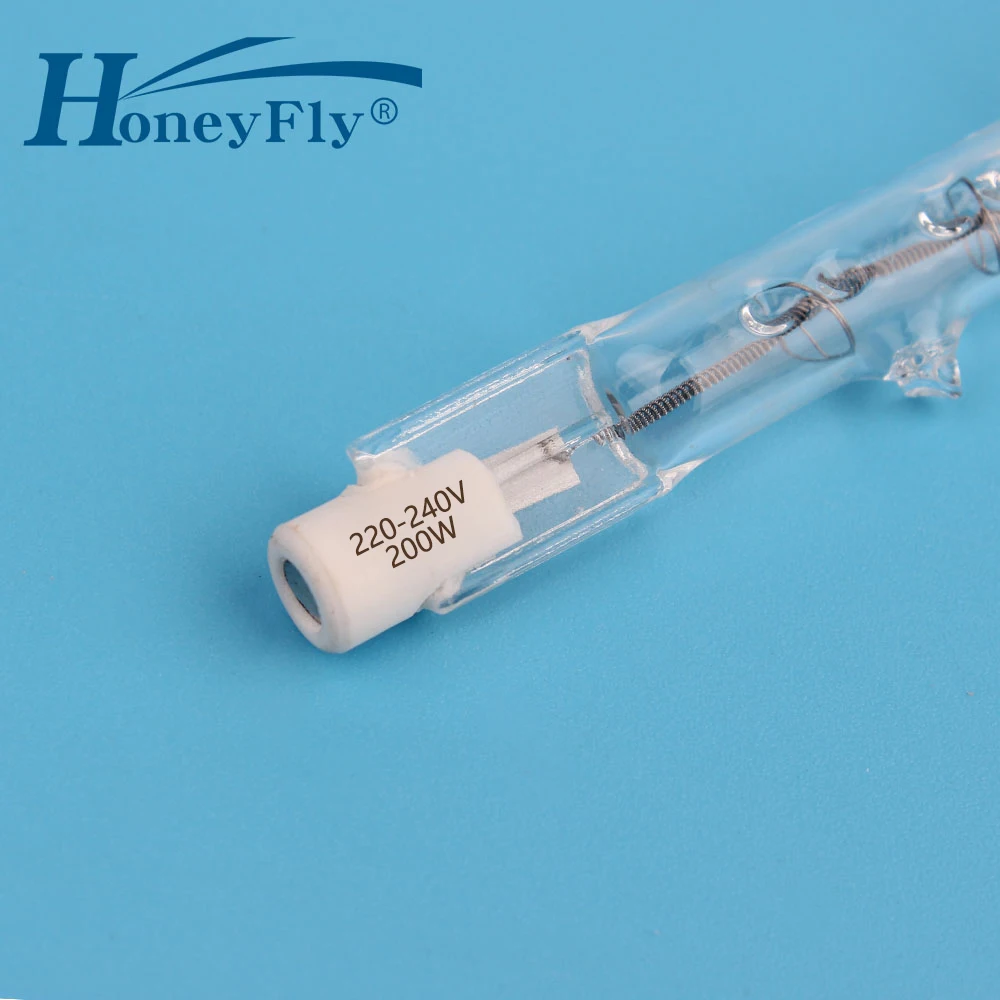 HoneyFly 2pcs J78 Halogen Lamp 220V/110V 100W 150W 200W 250W 78mmLinear Double Ended Filament Flood Lights Quartz Tube