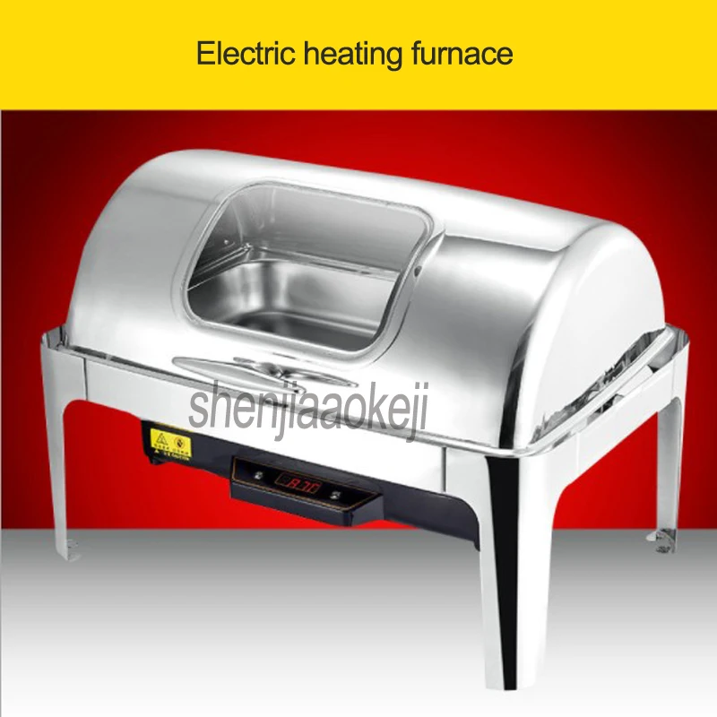 

1pc Commercial Electric heating furnace Stainless steel meal stove Hotel restaurant Single basin buffet stove 220v /110v 500w