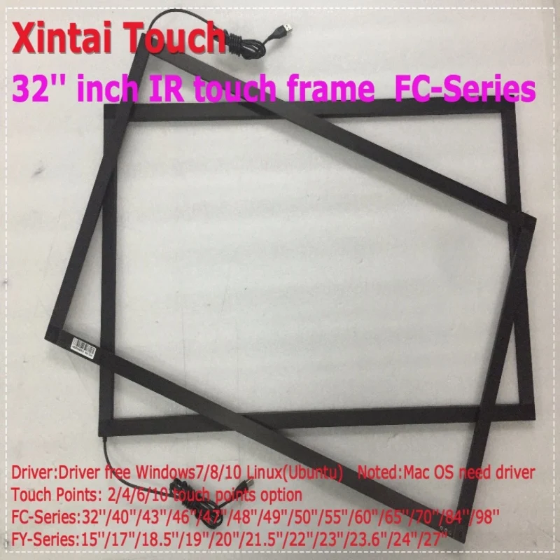 Xintai Touch 32 inch 2 points IR touch screen / IR touch panel for touch table, kiosk etc