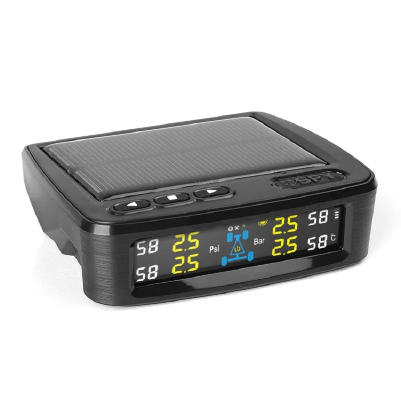 2018 New SPY original wireless Solar Tire Pressure Monitoring System ( TPMS )  with High-definition colorful LCD display