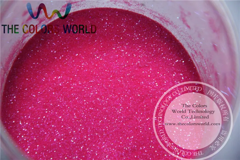 TCH2037 200g/bag  0.2mm 008 size Shinning Rainbown dark pink Colorful Glitter Powder  for nail ,tatto and other Art decoration