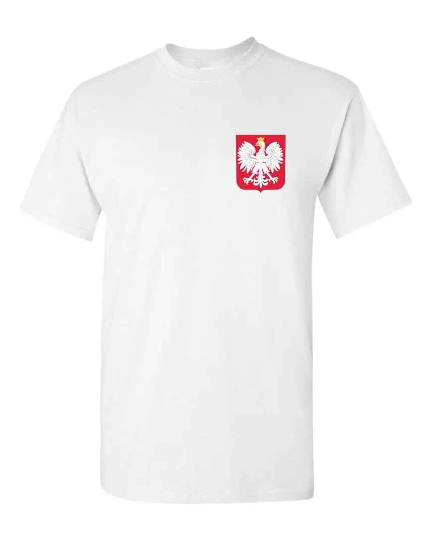 Top Quality T Shirts Men O Neck Poland Eagle T-shirt Polish Pride Polska Footballer Team Print Tee Shirts