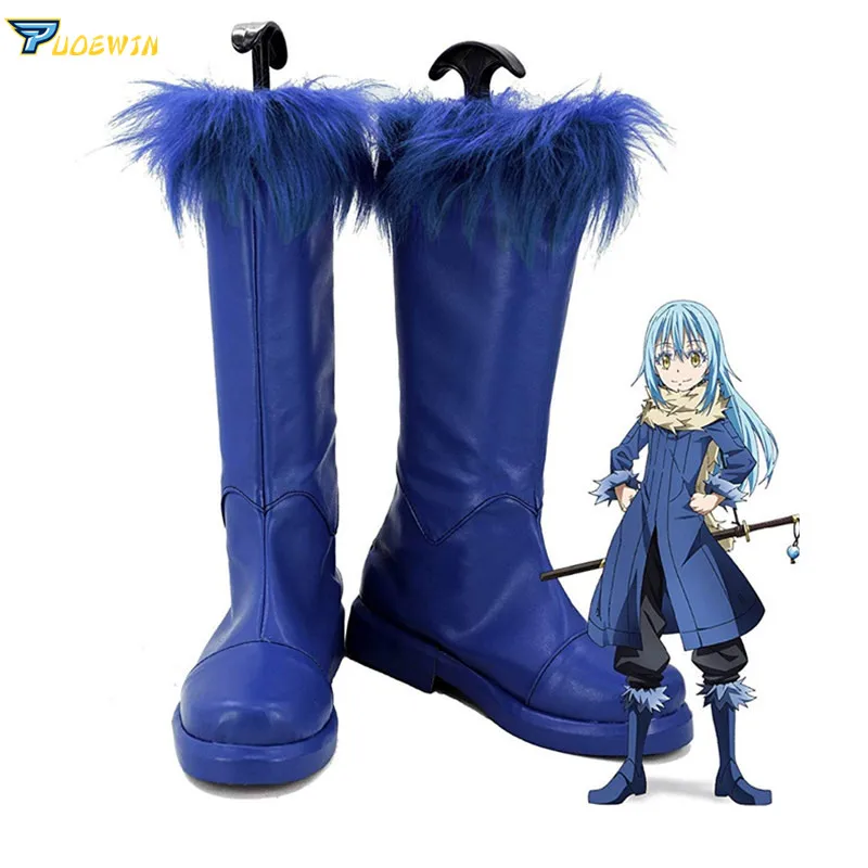 

Сапоги Tensei Shitara Slime Datta Ken Rimuru Tempest, ботинки, когда я получил восстановление, как слизь, Косплей Аниме обувь