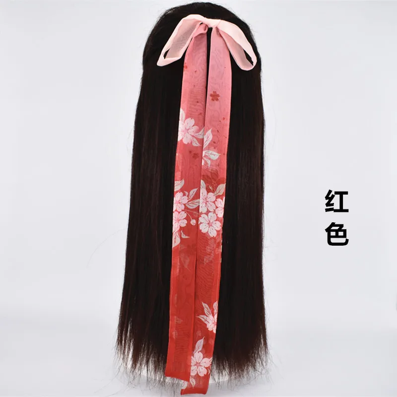 Gradient chiffon costume ribbon ancientry tire Chinese wind COS rope female hanfu hair with hair rope