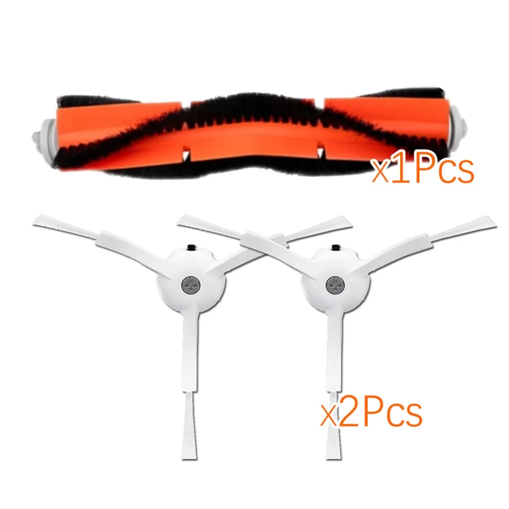 1Set/3Pcs Suitable for Xiaomi Robot Vacuum Cleaner roborock Spare Parts Kits Side Brushes HEPA Filter Roller brush replacement