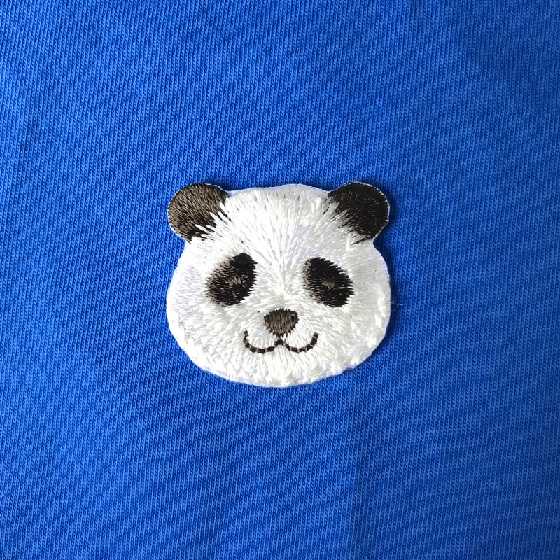 1 Piece Cute Dog Panda Rabbit Embroidery Animal Sticker Cloth Paste Hole DIY Accessories Iron On Kids\' Clothing Patch