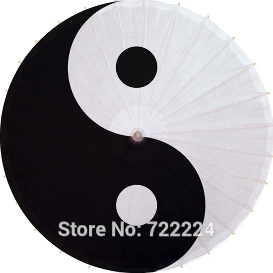 

Dia 84cm Chinese Religious Totem Taoist Yin and Yang gossip pattern Waterproof Parasol Decorition Props Oiled Paper Umbrella
