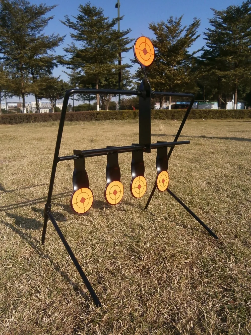 Airgun 5-Plate Reset Target /Also For Airsoft Paintball Shooting/Improving Hunting Shooting Tactical Skill/Outdoor&Indoor