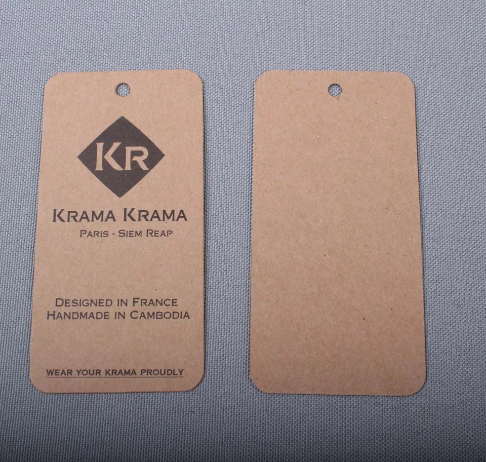 Personalized printed kraft tags paperboard Hangtag custom shape available design min 1000pcs/lot