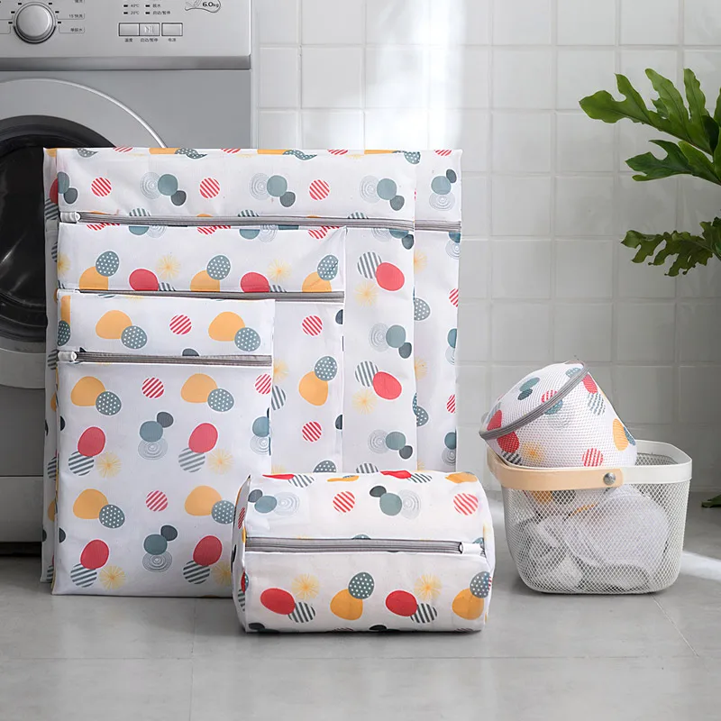 Washing Home Use Mesh Clothing Underwear Organizer Washing Bag Useful Mesh Net Bra Wash Bag zipper Laundry Bag set /mesh /kids