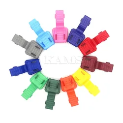 Estremità del cavo di trazione con cerniera colorata da 12 pezzi per Paracord e Cord Tether Tip Cord Lock plastica 12 colori