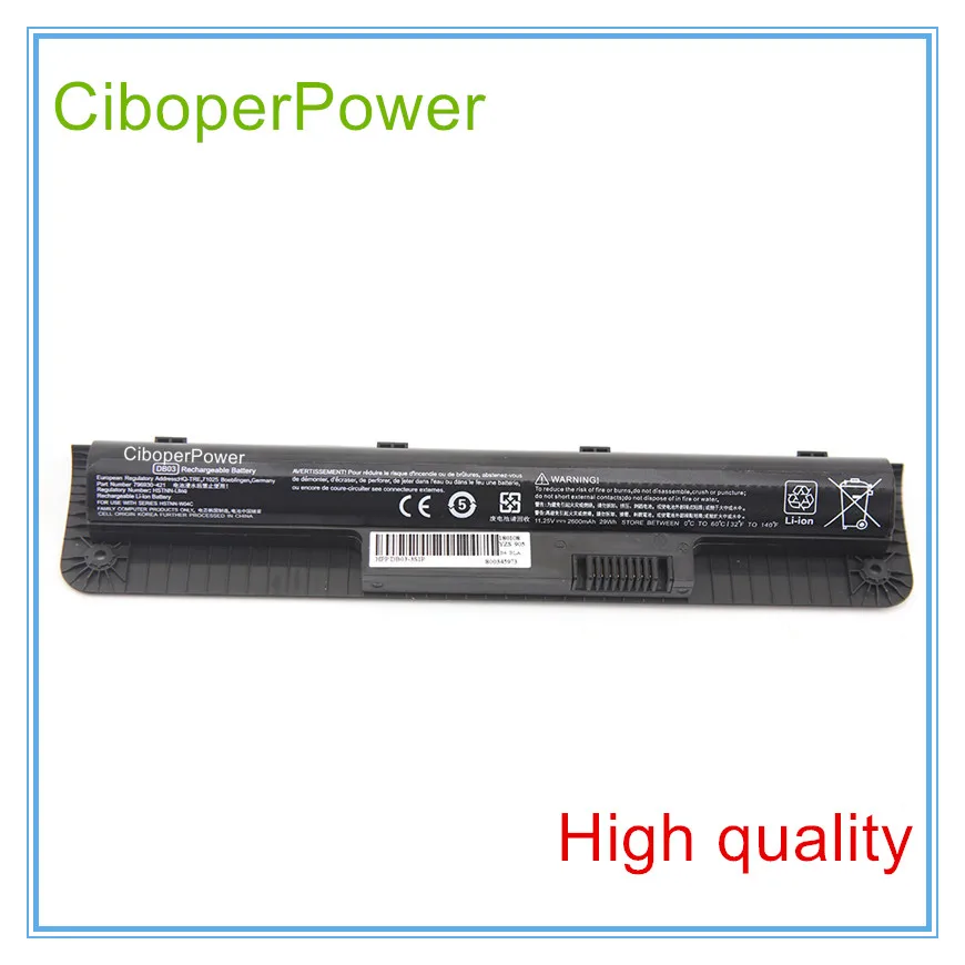 

High quality LAPTOP BATTERY FOR 796930-421 DB03 DB03036 HSTNN-LB6Q HSTNN-W04C HSTNN-WO4C