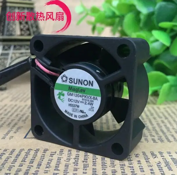 Original 4020 GM1204PKVX-8A DC12V 2.4W 40*40*20MM 2 line axial fan