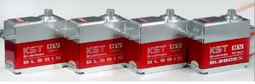 

3 pcs KST BLS915 +1pc KST BLS905X Brushless High Voltage Metal Gear Servo For 550-700 RC Helicopter tail