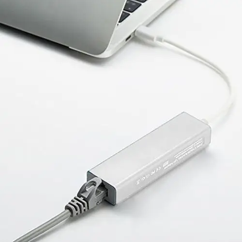 USB-C auf 3 Ports USB3.0 Aluminium tragbarer Ultra-Speed-USB-Hub mit Ethernet-Anschluss