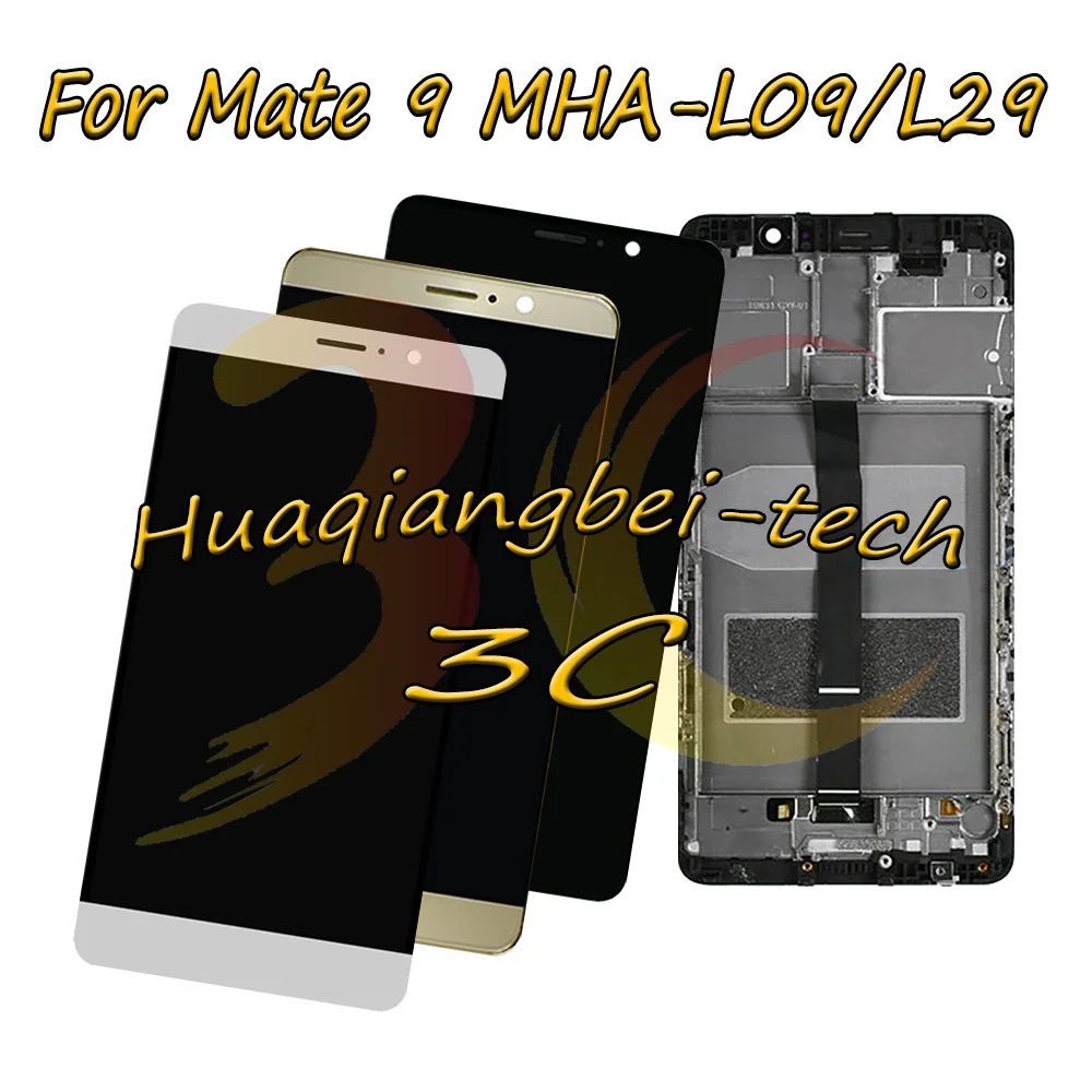 

5.9'' New For Huawei Mate 9 MHA-L09 MHA-L29 Full LCD DIsplay + Touch Screen Digitizer Assembly With Frame 100% Tested