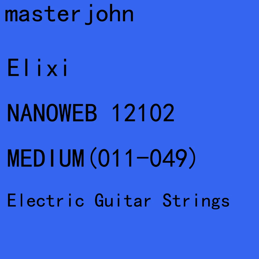 3 Sets of Elix NANOWEB/POLYWEB Electric Guitar Strings Anti-Rust Plain Steel Strings Super Light Medium