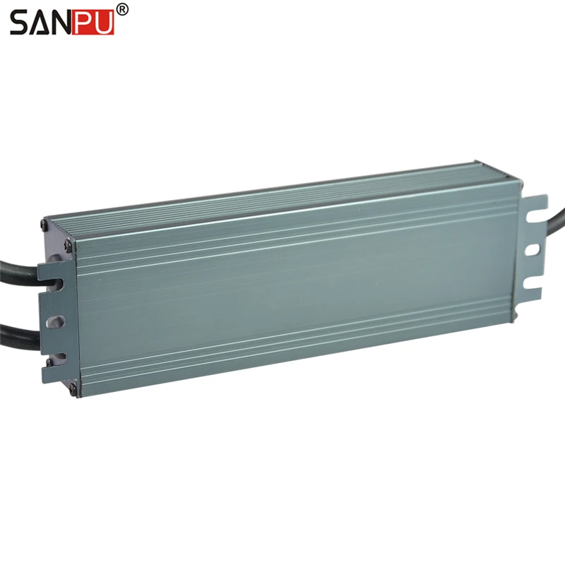 Imagem -03 - Sanpu 12 Volts Levou Fonte de Alimentação à Prova d Água Ac-dc 16a Ip67 12 v dc 200 w 220 v Transformador de Iluminação Motorista 12vdc Fina de Alumínio Fino