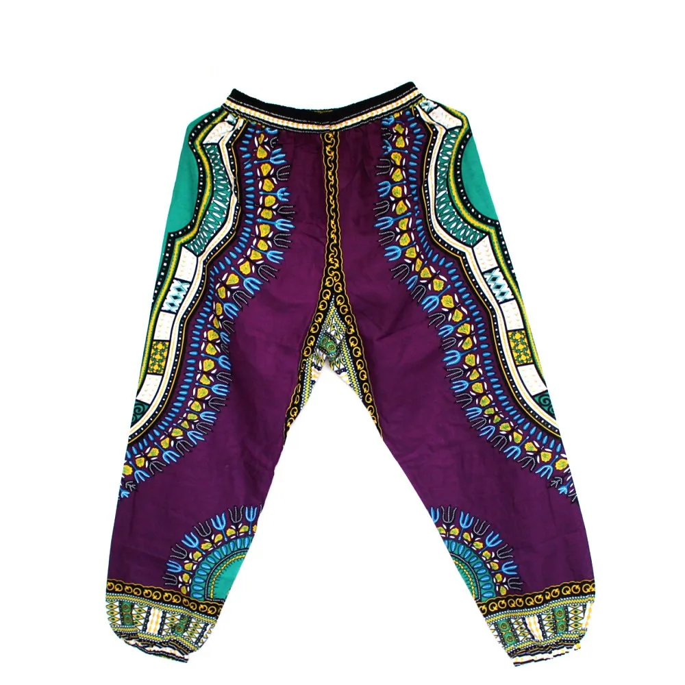 African Dashiki Print Trouser Design women Pants Traditional African Clothing Print Dashiki Fabirc Pants For Women And Men