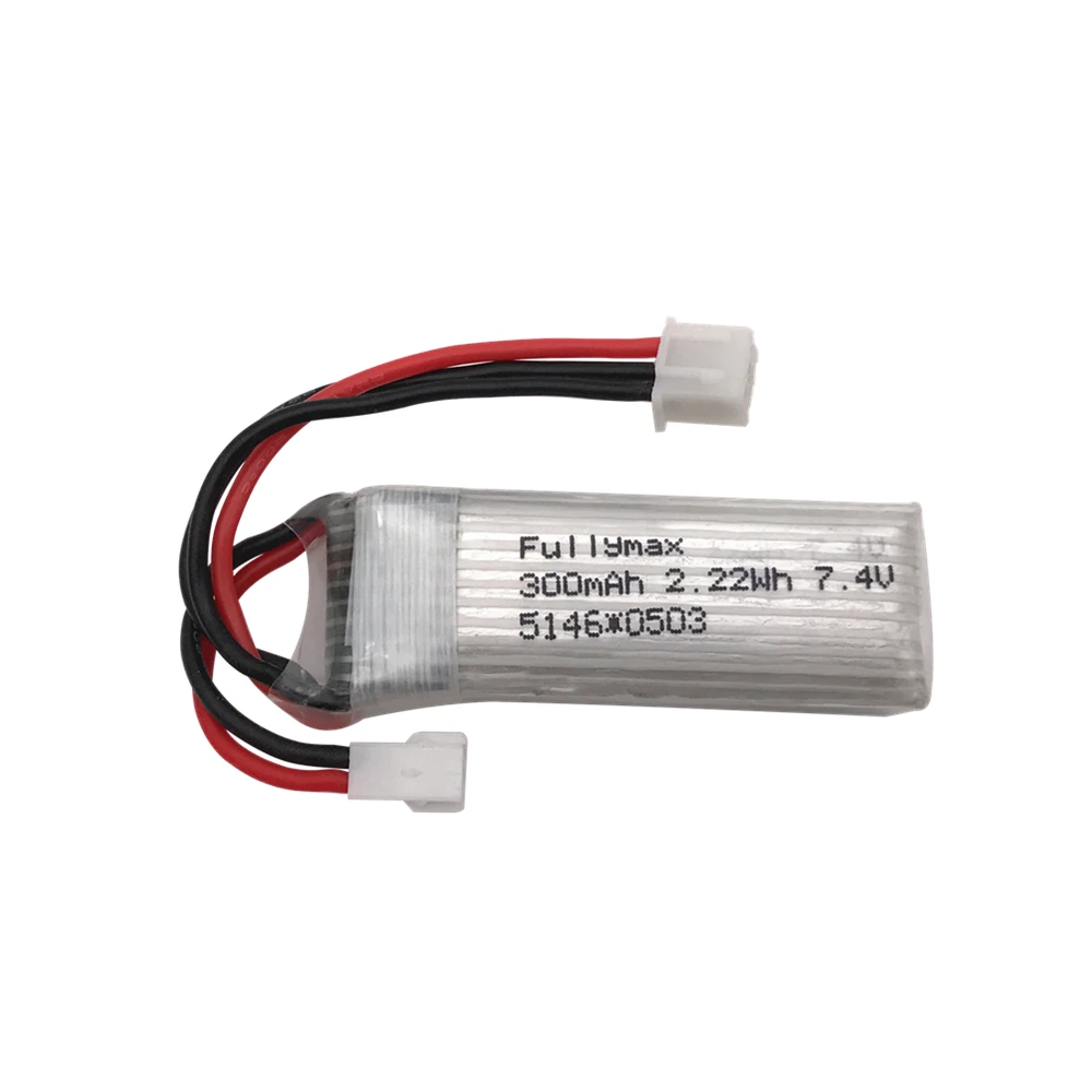 7.4V 300mAh 25C Lipo Battery for XK DHC-2 A600 A700 A800 A430 for WLToys F959 RC Airplane drone battery spare parts
