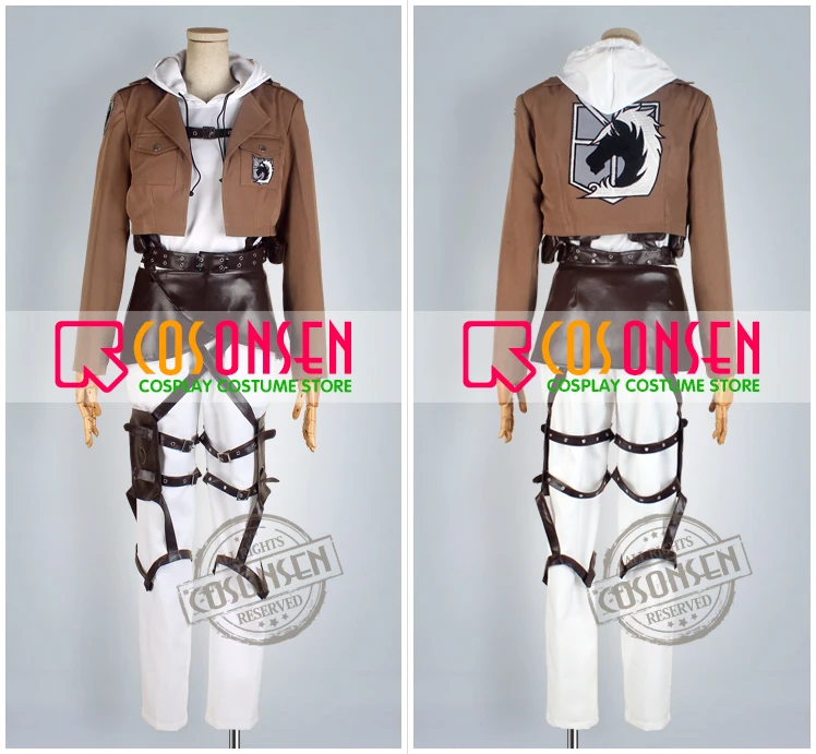 COSPLAYONSEN Attack on Titan Shingeki no Kyojin Annie Leonheart Cosplay Costume All Sizes Adult Costume