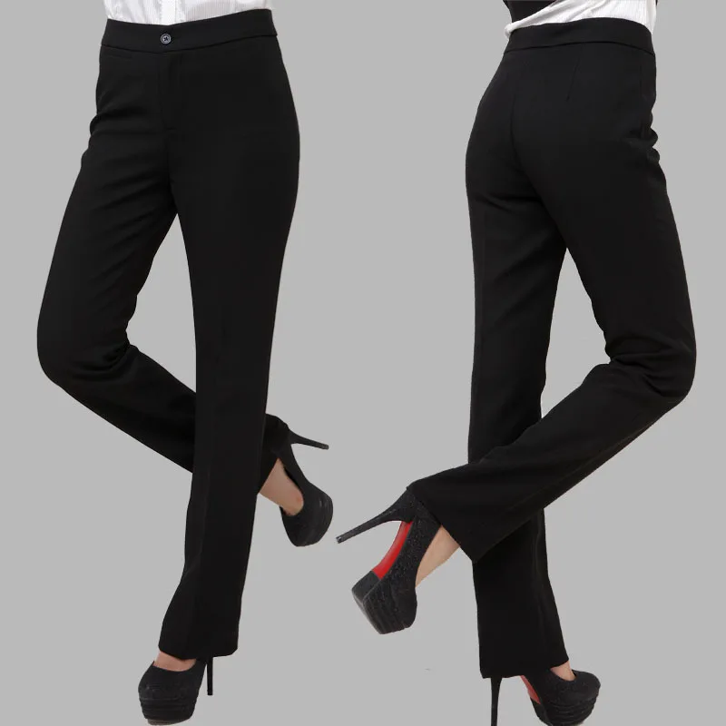 Naviu New Spring Formal Pantalones Female Trousers OL Black Pants Women Slim Western-Style Ropa Mujer Work Wear