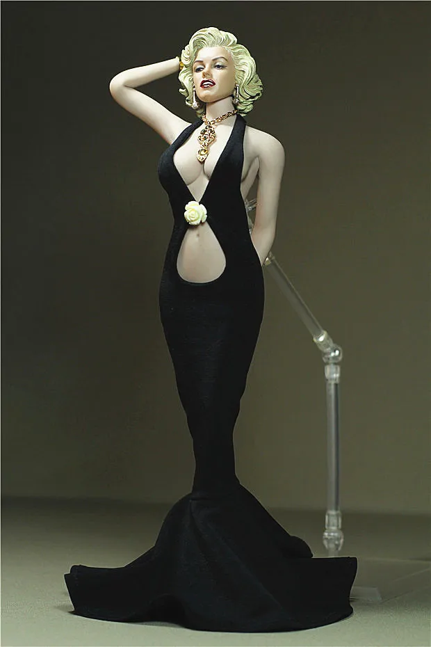 1/6 scale figure doll accessories Evening dress for 12