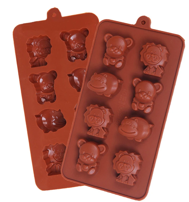 Лев-кубы в форме теленка, форма для кубиков льда, инструменты для приготовления пищи, силиконовая помадка, украшение, полимерная глина, смола, конфеты, торт, супер Sculpey