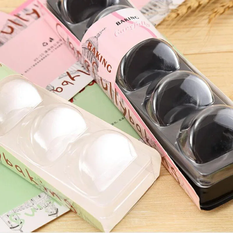 100pcs 5 Cups Plastic Macarons Box Cookies Biscuit Box Clear Macaron Packaging Baking Packaging Free Shipping ZA6554