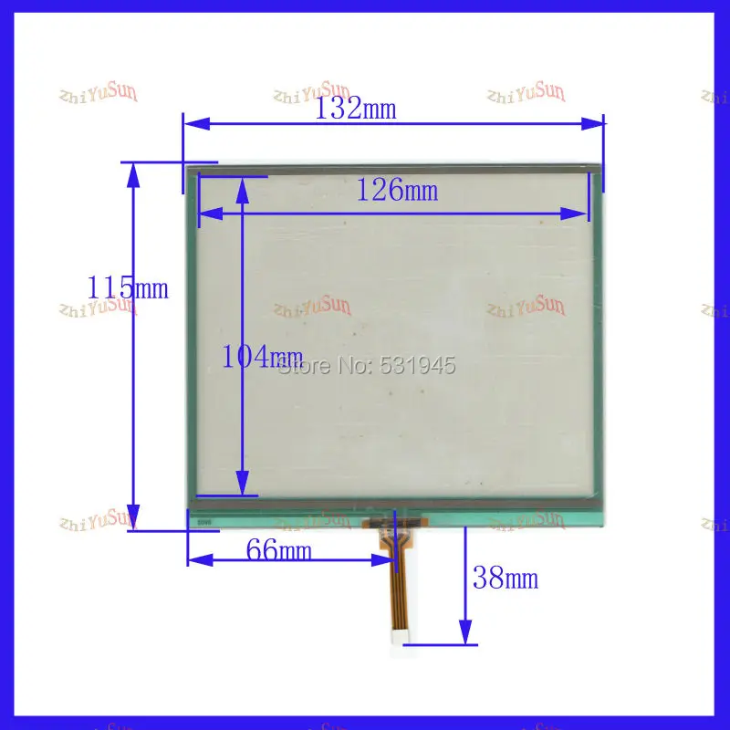 ZhiYuSun New 6.0 inch TOUCH Screen panels 132mm*115mm for GPS or commercial use post 132*115 8046 Freeshipping