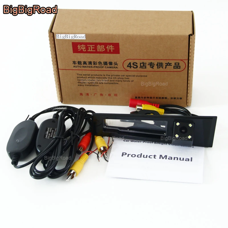 BigBigRoad For Cadillac CTS / SLS / STS 2007 2008 2009 2010 2011 2012 2013 2014 Wireless Camera Car Rear View Reversing Camera
