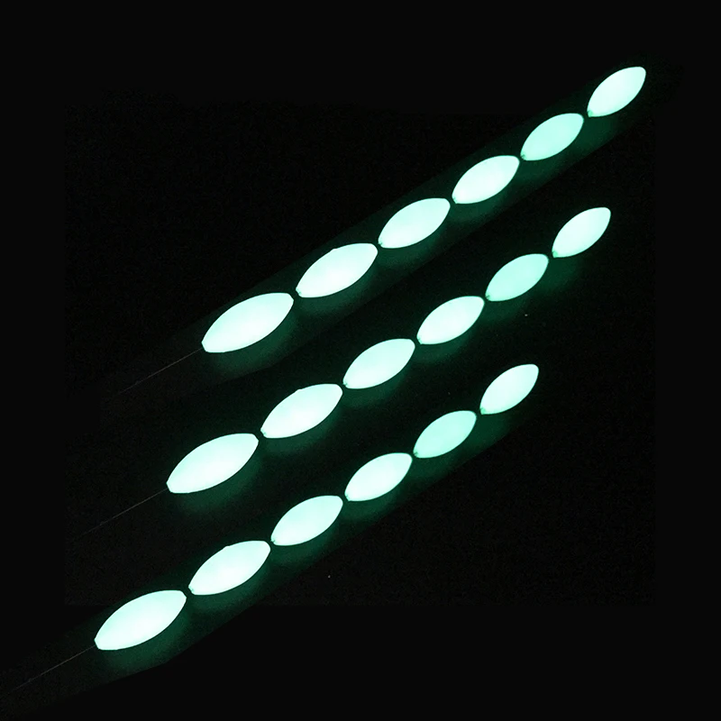 Wholesale 60/40packs/lot Luminous Fishing Float Glowing Seven-star Float Light Bobber Night Vision Fishing Tackle Accessory A126