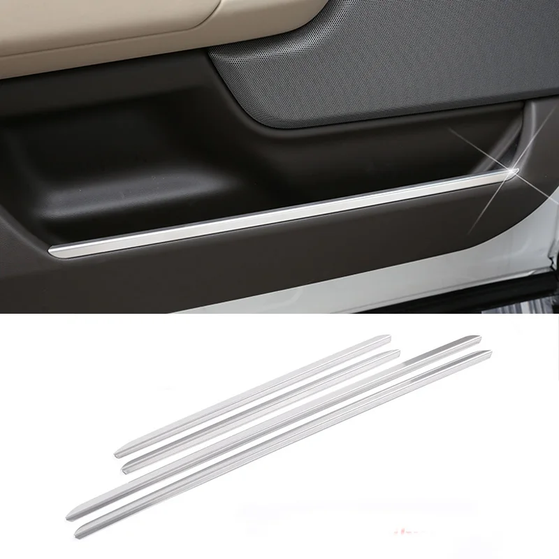 304 Stainless Steel Interior Door Decoration Strip Trim Cover Sticker For Land Rover Range Rover Vogue L405 2018 Car Accessories